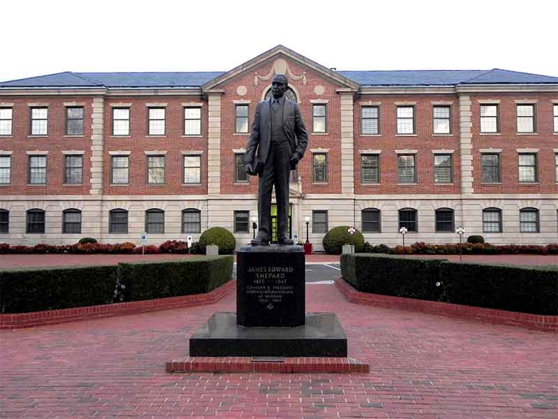 James E Shepard statue North Carolina Central University 2012